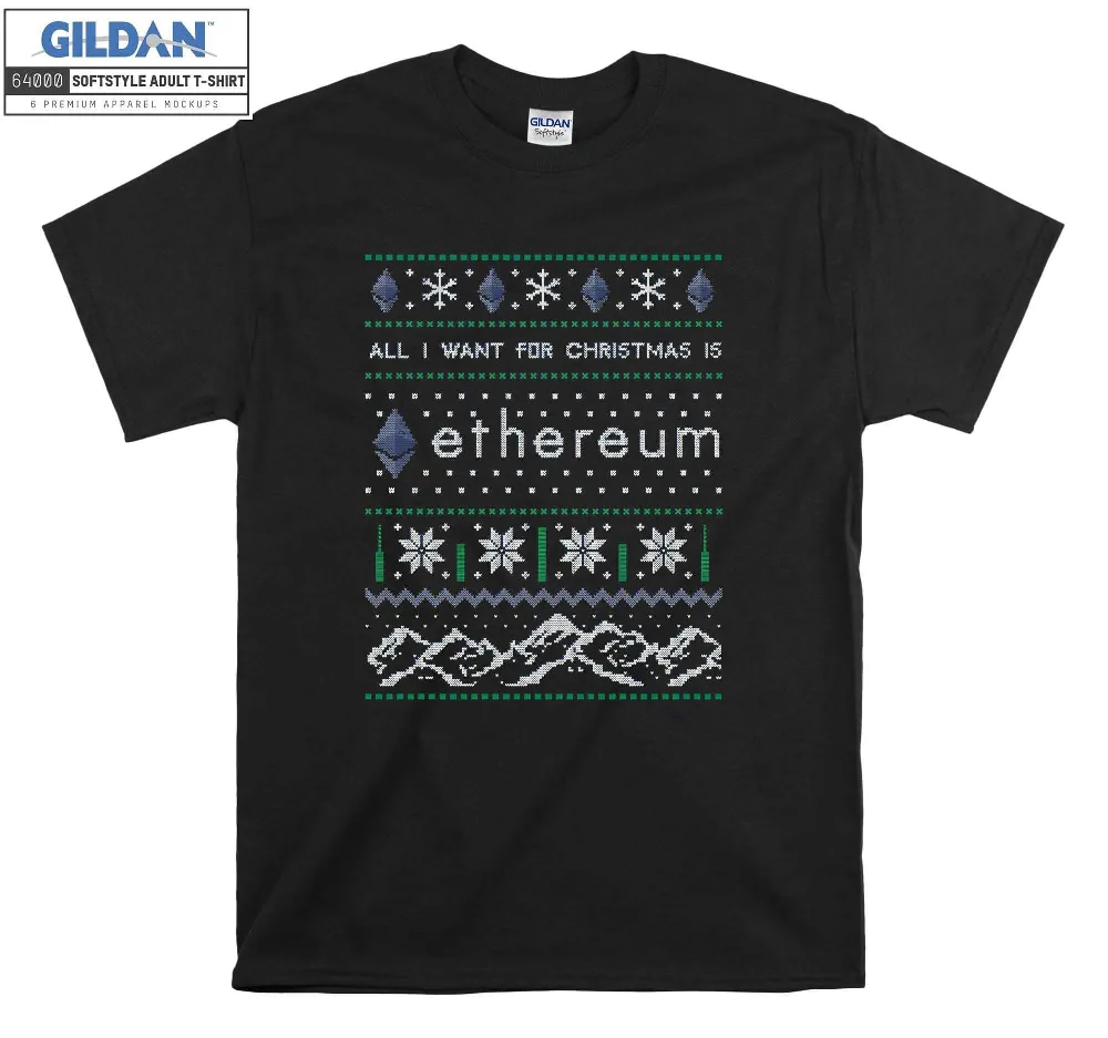 Inktee Store - All I Want For Christmas Is Eth T-Shirt Image