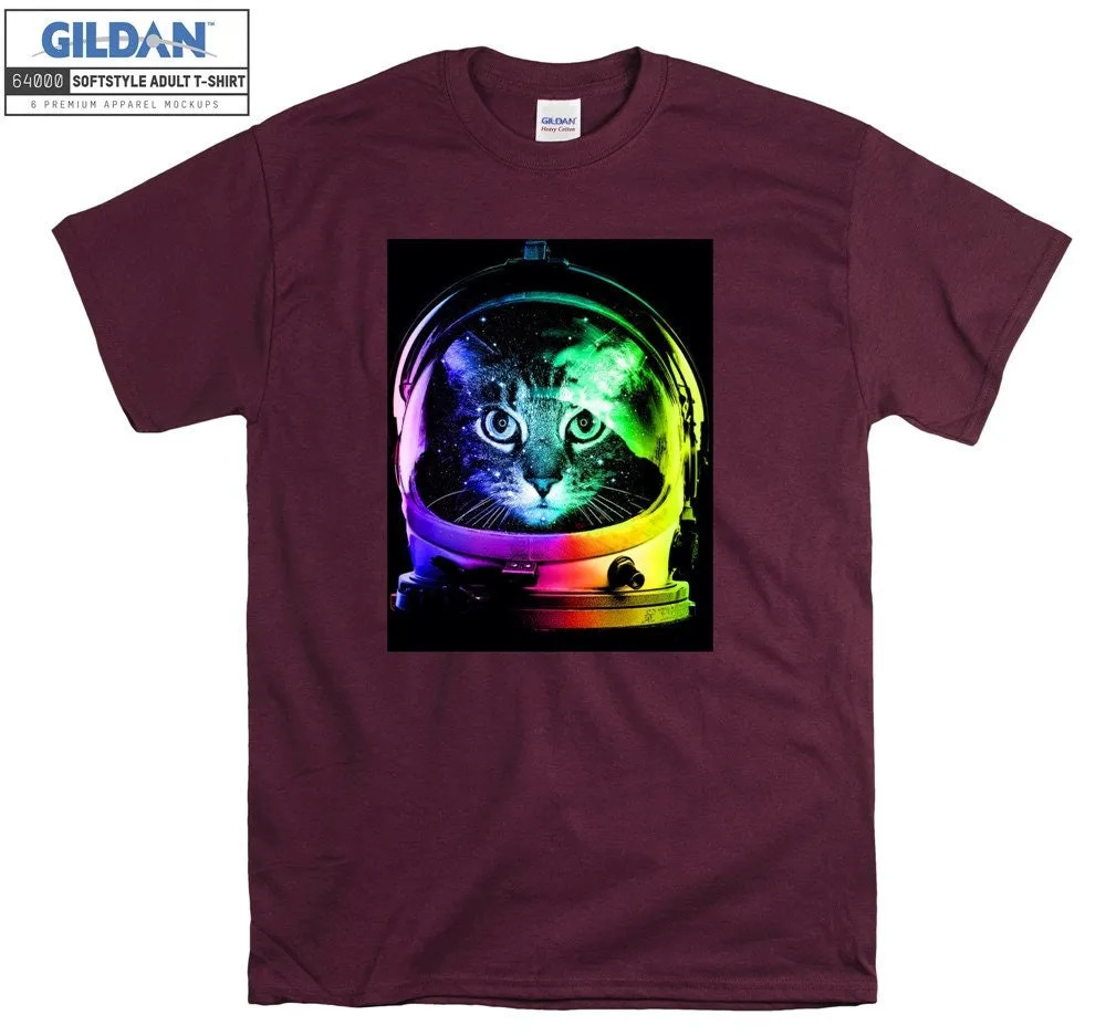 Inktee Store - Astronaut Funny Cat Space Moon T-Shirt Image
