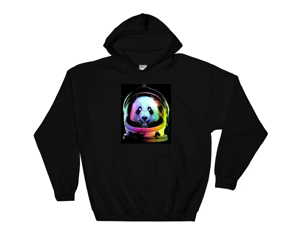Inktee Store - Astronaut Funny Colorful Panda Space Moon Unisex T-Shirt Image