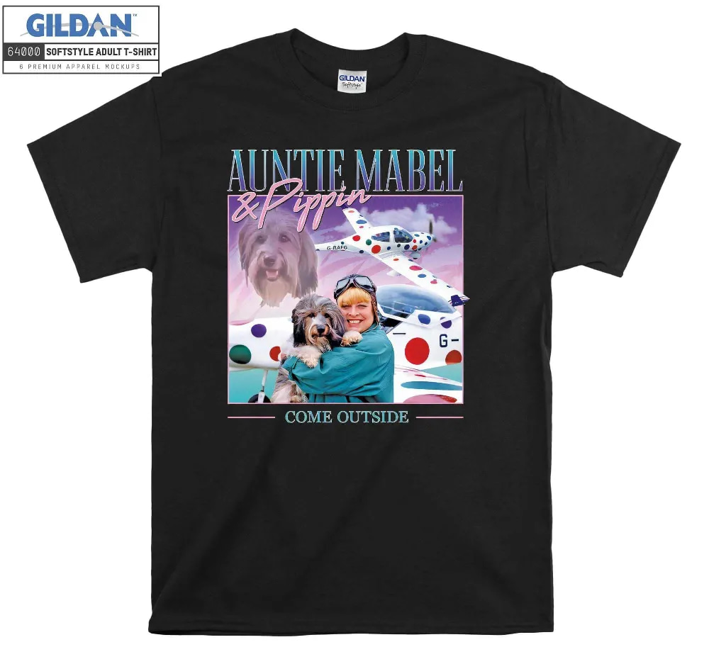 Inktee Store - Auntie Mabel &Amp; Pippin Homage Tee Top Retrot Shirt Unisex T- Image