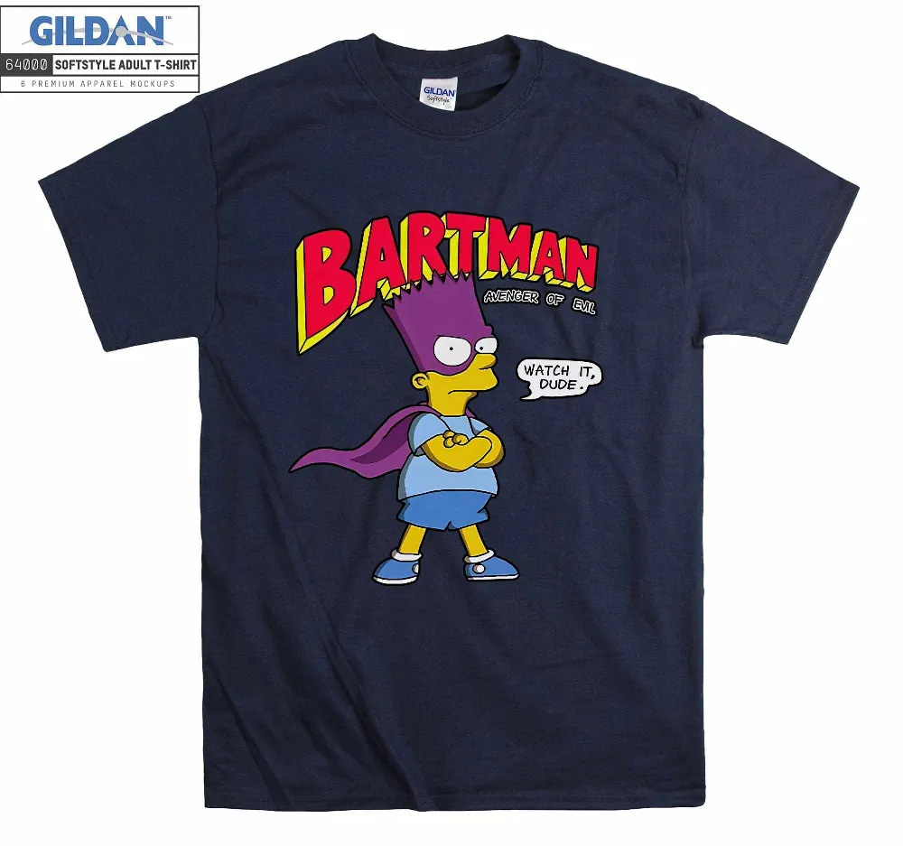 Inktee Store - Bartman Bart Simpson The Simpsons Funny Gift Unisex T-Shirt Image