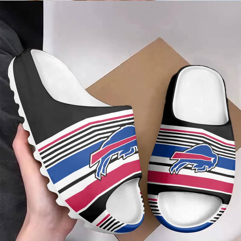 Inktee Store - Buffalo Bills Yeezy Slippers Shoes Image