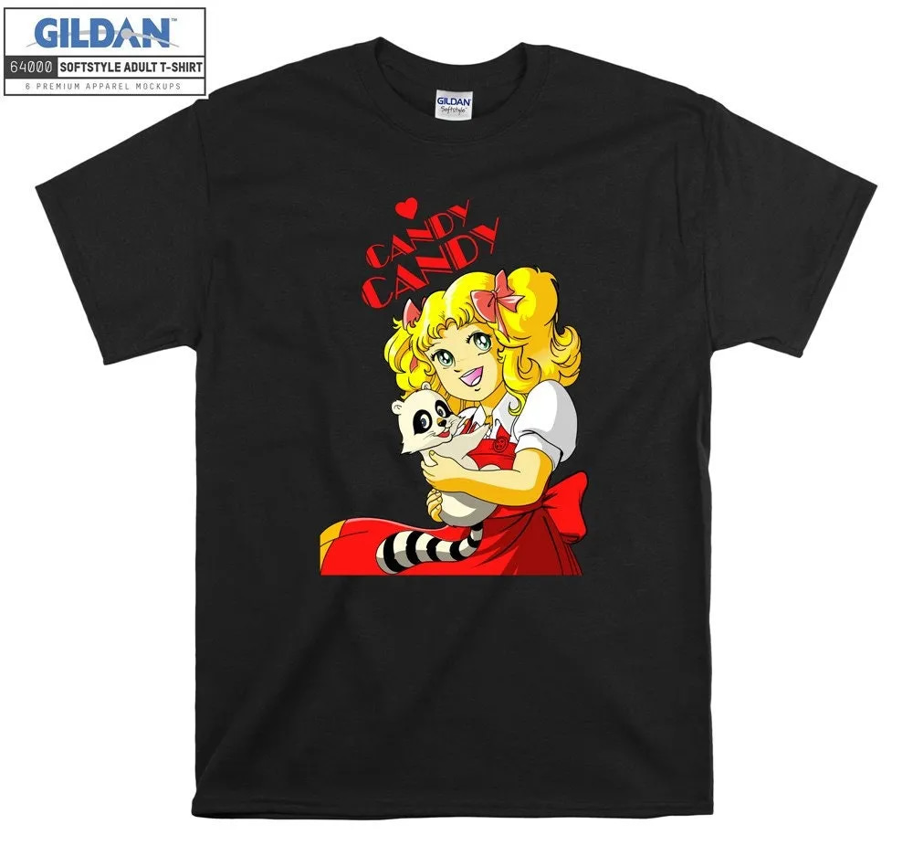 Inktee Store - Candy Girl Love Comics Art Cartoon T-Shirt Image