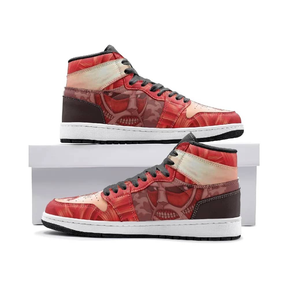 Inktee Store - Colossal Titan Attack On Custom Air Jordans Shoes Image