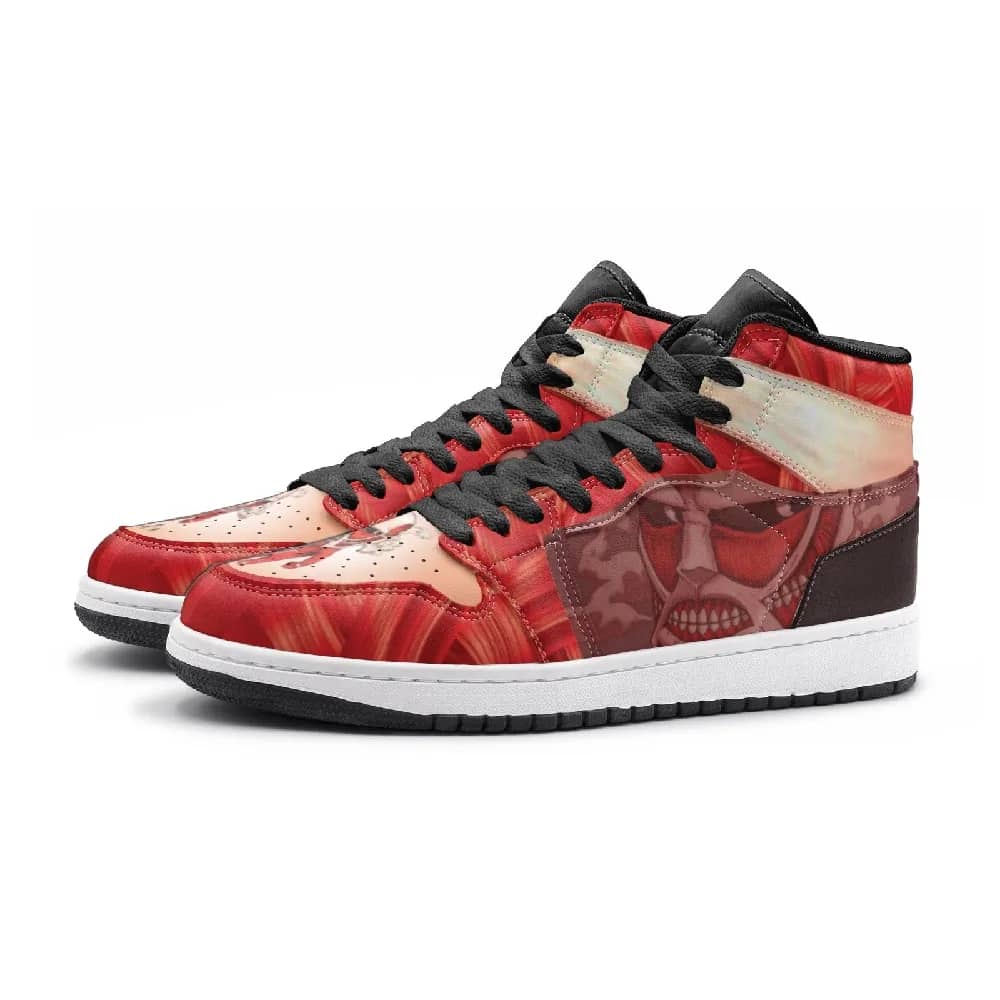 Inktee Store - Colossal Titan Attack On Custom Air Jordans Shoes Image