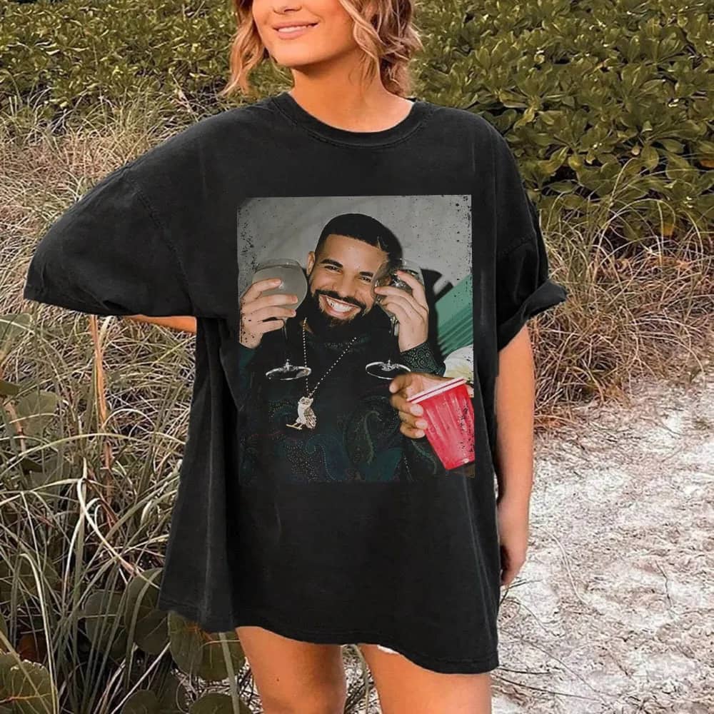 Inktee Store - Comfort Color Vintage Drake Tshirt - Drake Graphic Tee - Drake Rap Shirt - Drake Shirt - Drake Rapper Shirt - Drake Tour Shirt - Drake Concert Shirt Image