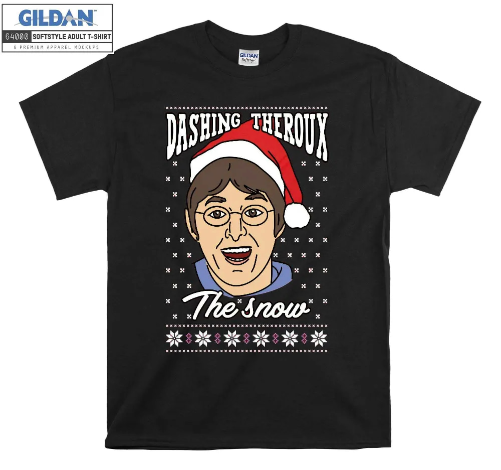 Inktee Store - Dashing Theroux The Snow Christmas T-Shirt Tee - Image