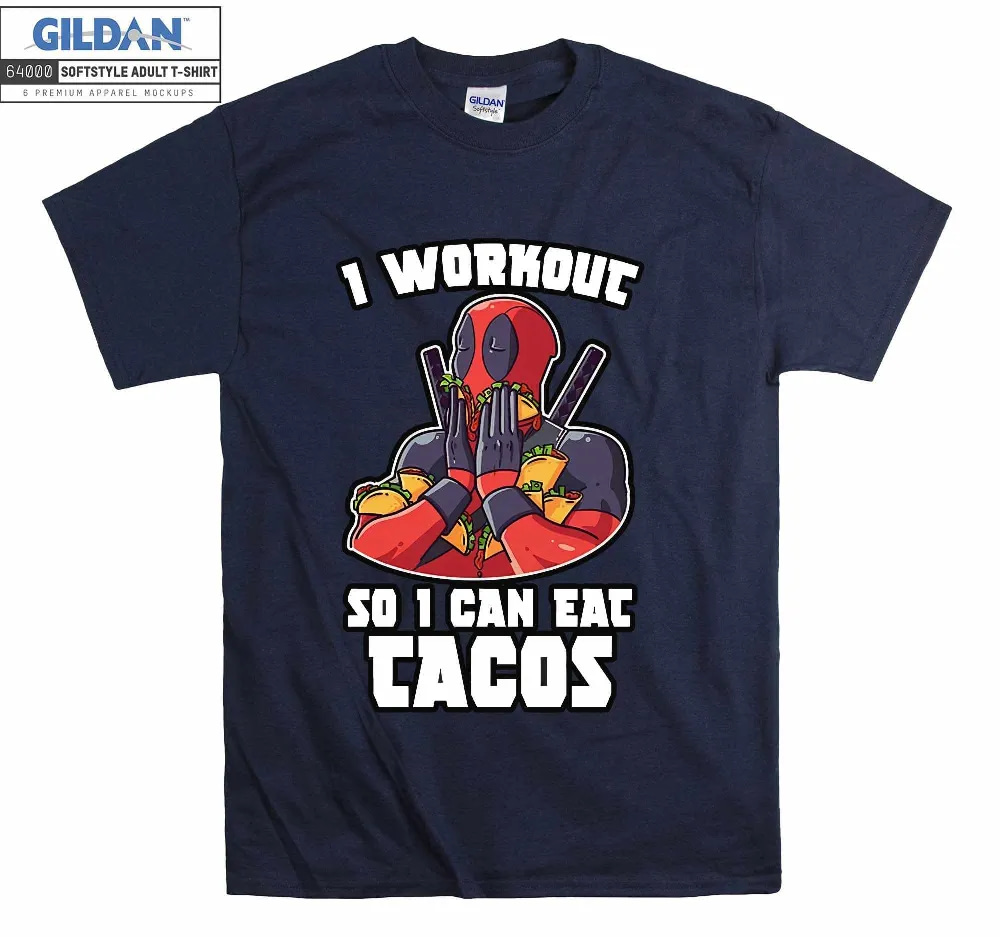 Inktee Store - Deadpool Wade Wilson Love Tacos T-Shirt Image