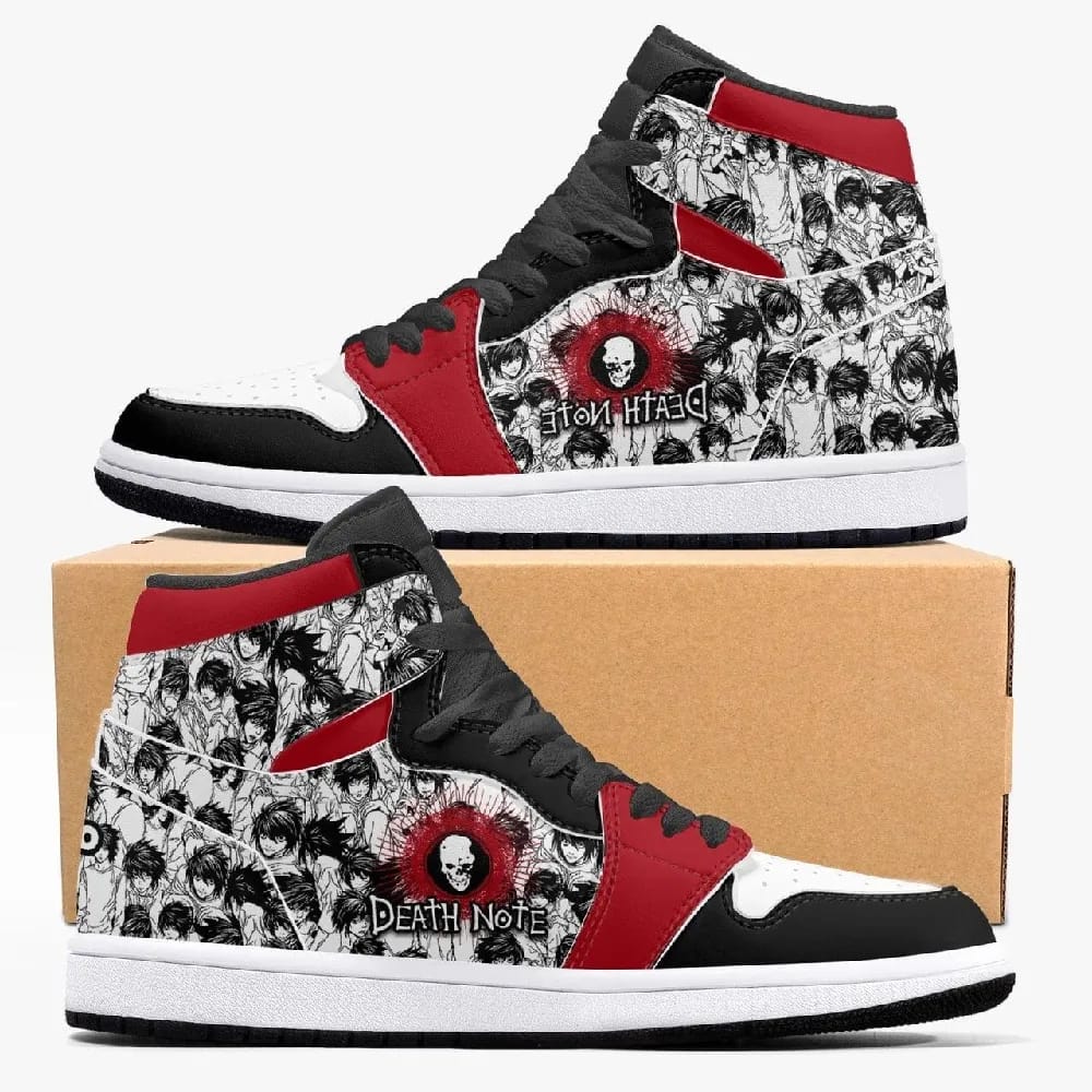 Inktee Store - Death Note 'L' Custom Air Jordans Shoes Image