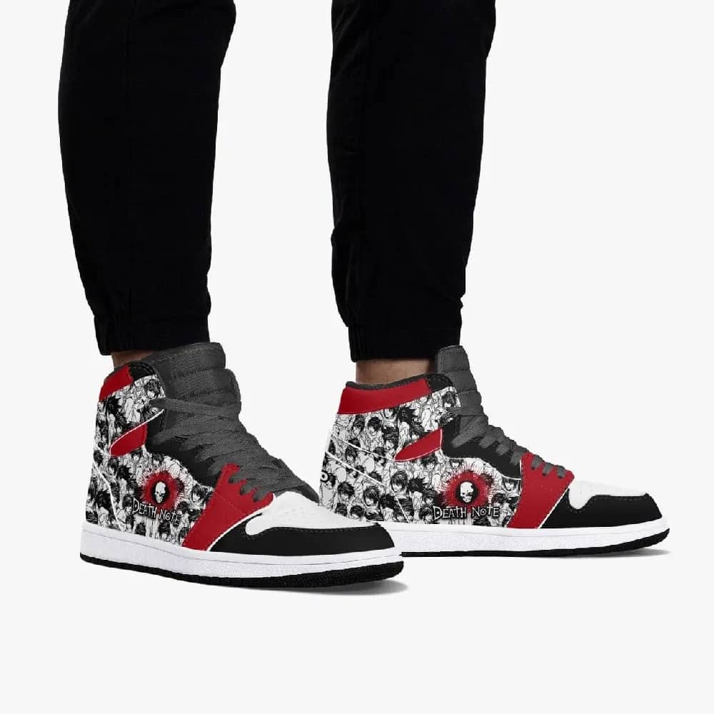 Inktee Store - Death Note 'L' Custom Air Jordans Shoes Image