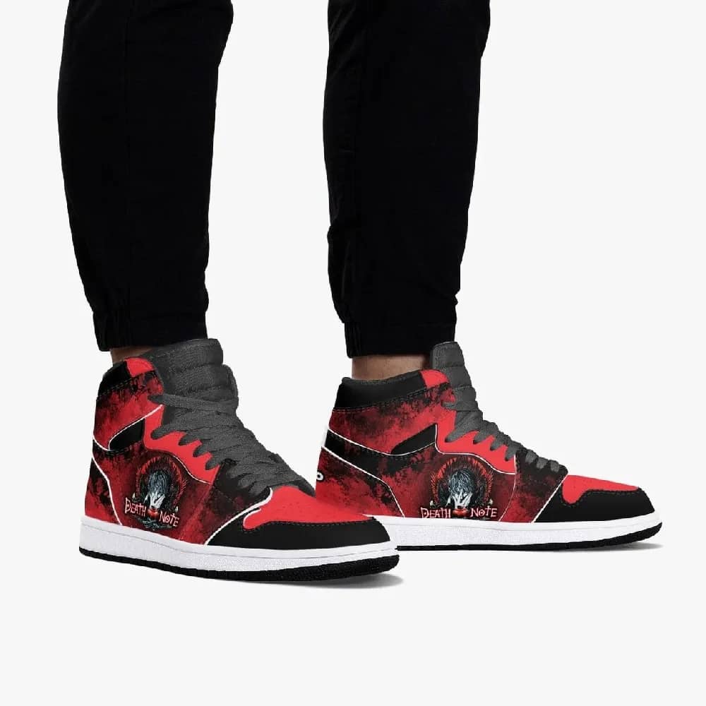 Inktee Store - Death Note Rouge Custom Air Jordans Shoes Image