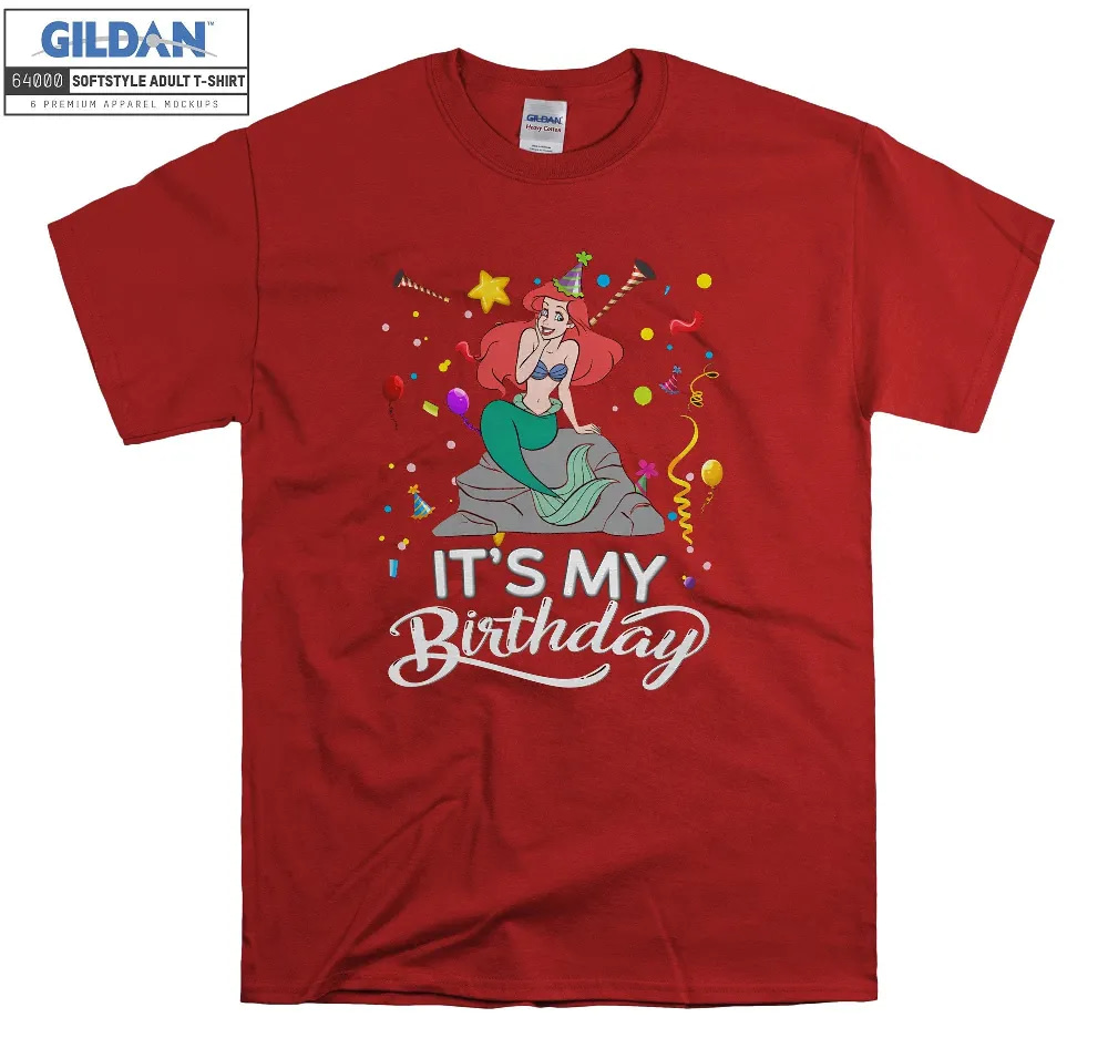 Inktee Store - Disney Ariel It'S My Birthday The Little T-Shirt Image