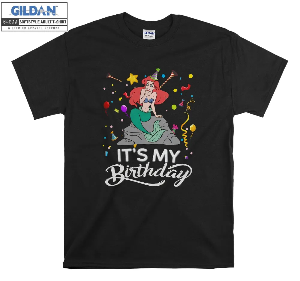 Inktee Store - Disney Ariel It'S My Birthday The Little T-Shirt Image