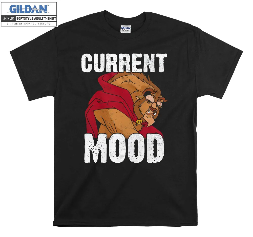 Inktee Store - Disney Beauty And The Beast Current Mood T-Shirt Image