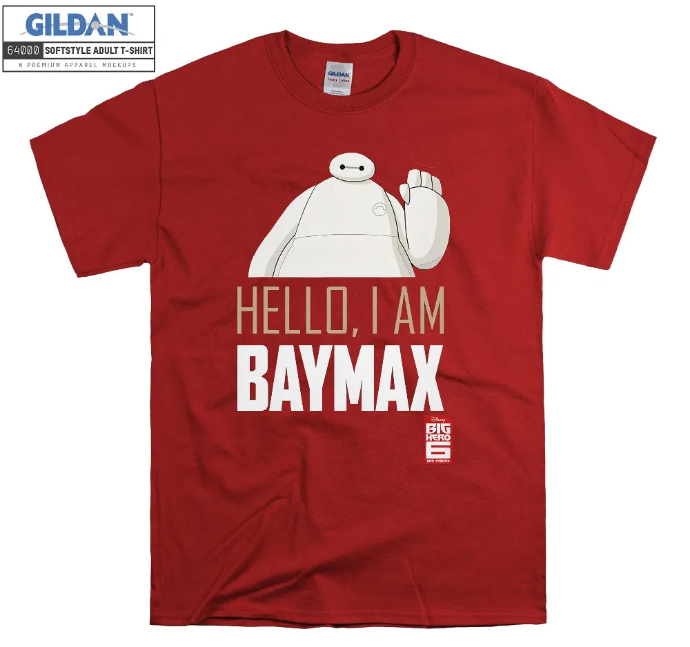 Inktee Store - Disney Big Hero 6 Tv Series Baymax Hello T-Shirt Image
