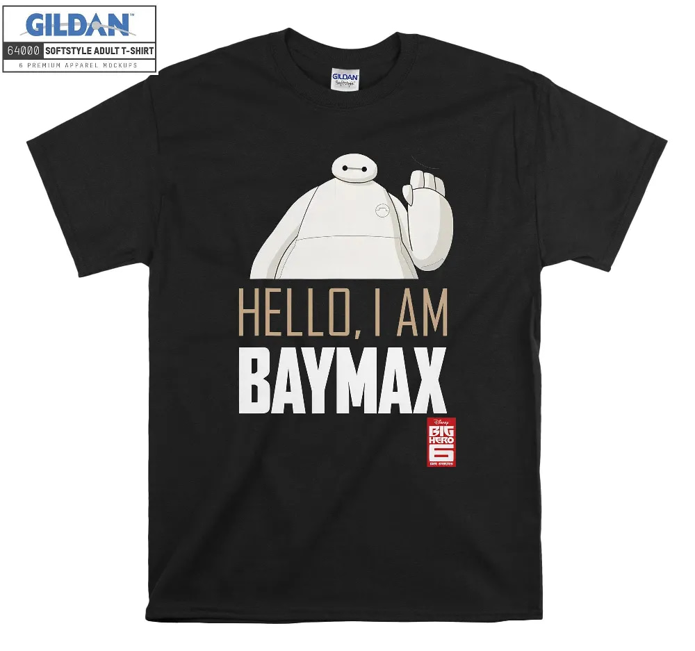 Inktee Store - Disney Big Hero 6 Tv Series Baymax Hello T-Shirt Image