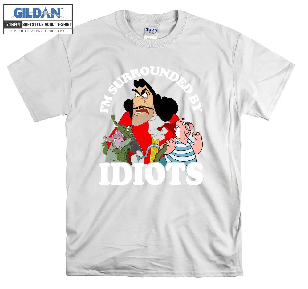 Inktee Store - Disney Captain Hook Peter Pan I'M Surrounded T-Shirt Image