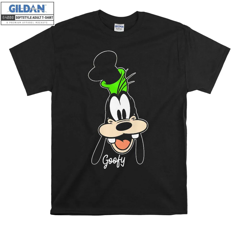 Inktee Store - Disney Goofy Big Face Portrait T-Shirt Image
