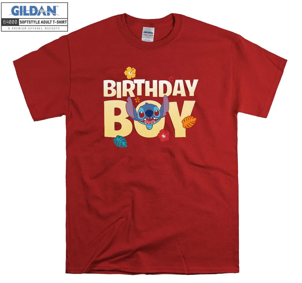 Inktee Store - Disney Lilo &Amp; Stitch Birthday Boy T-Shirt Image