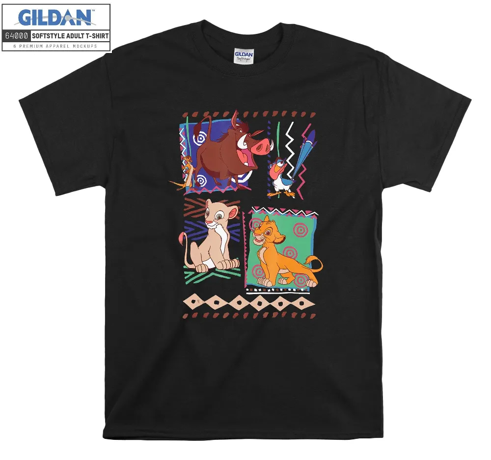 Inktee Store - Disney Lion King Simba And Timon Graphic T-Shirt Image