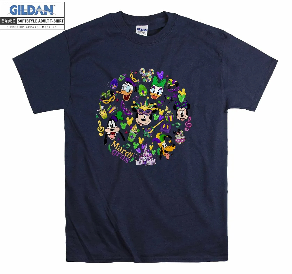 Inktee Store - Disney Mickey And Friends Mardi Gras Vintage T-Shirt Image