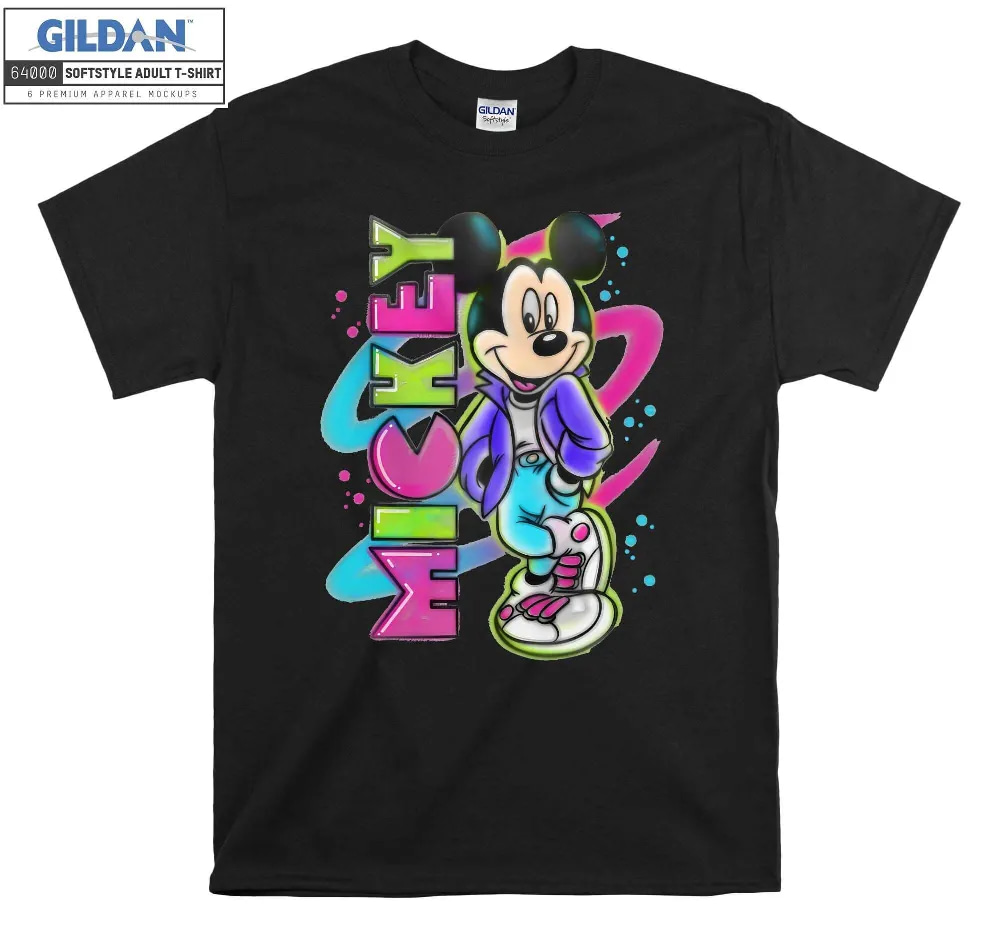Inktee Store - Disney Mickey Mouse Airbrush T-Shirt Image