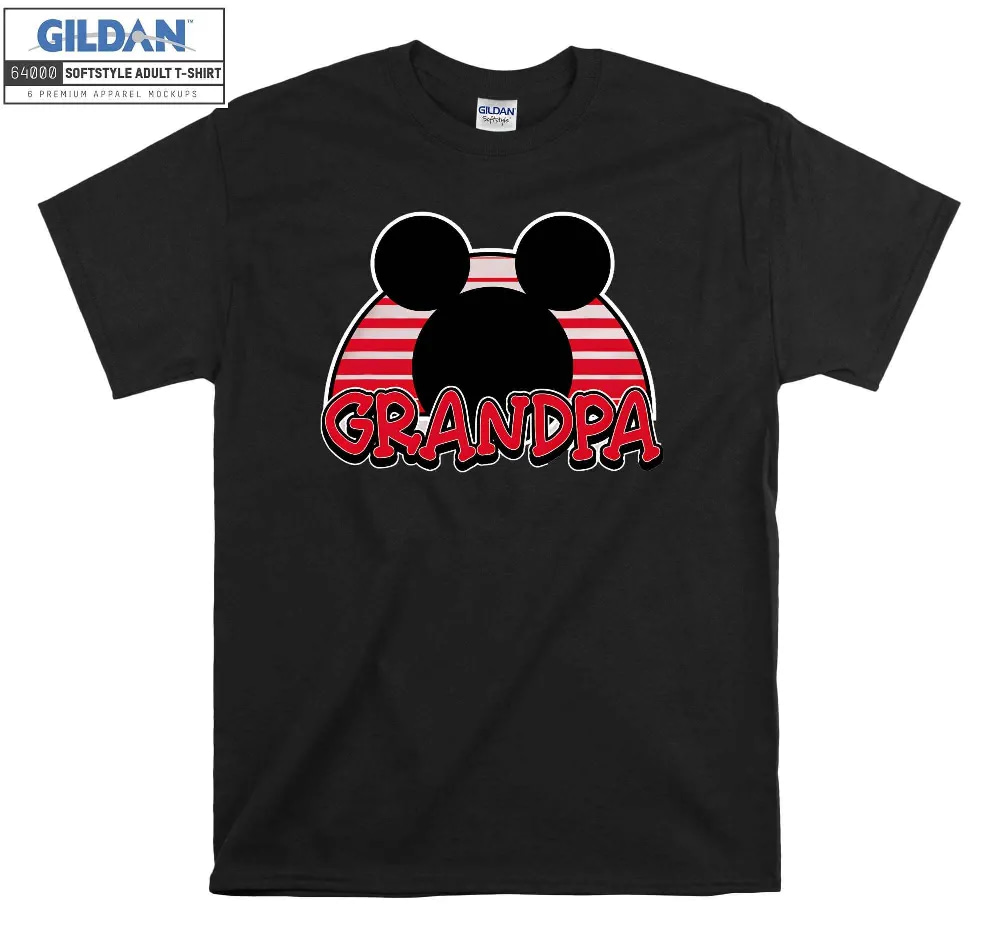 Inktee Store - Disney Mickey Mouse Grandpa Gift Tee Top T-Shirt Image
