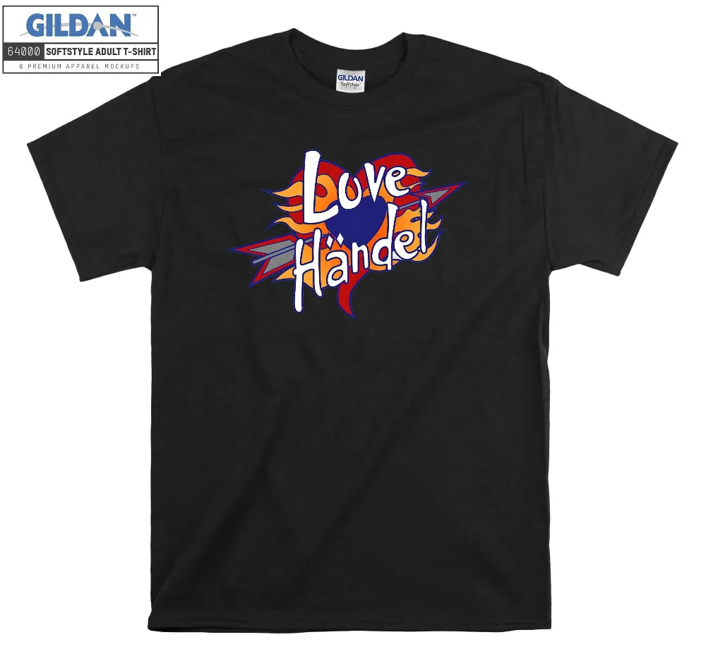 Inktee Store - Disney Phineas And Ferb Love Handle Logo T-Shirt Image