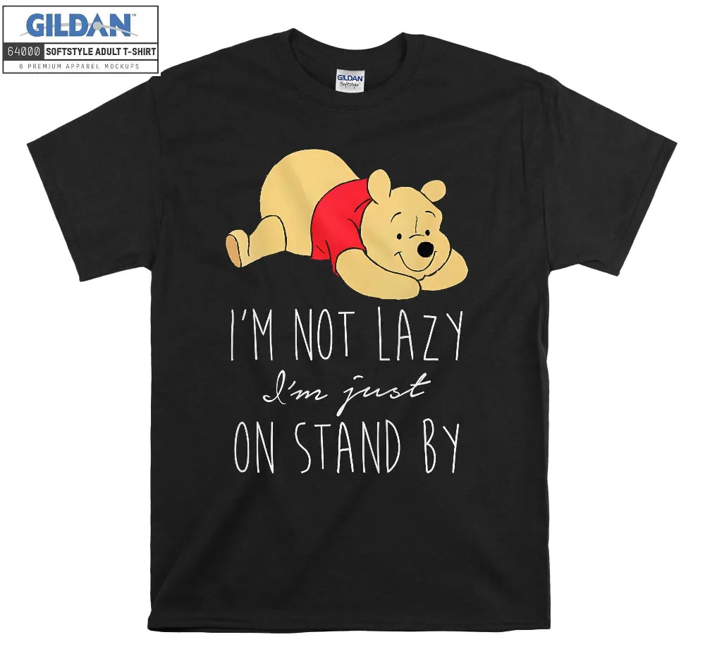 Inktee Store - Disney Pooh I'M Not Lazy Winnie The T-Shirt Image