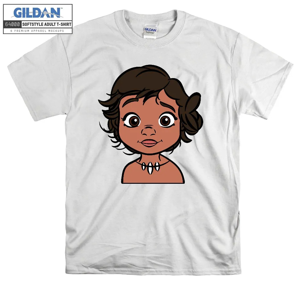 Inktee Store - Disney Princess Baby Moana Cartoon Funny T-Shirt Image