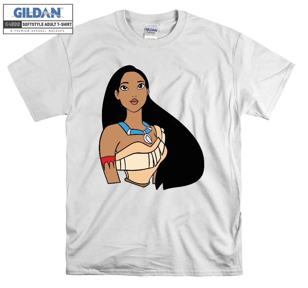 Inktee Store - Disney Princess Cartoon Funny Pocahontas T-Shirt Image