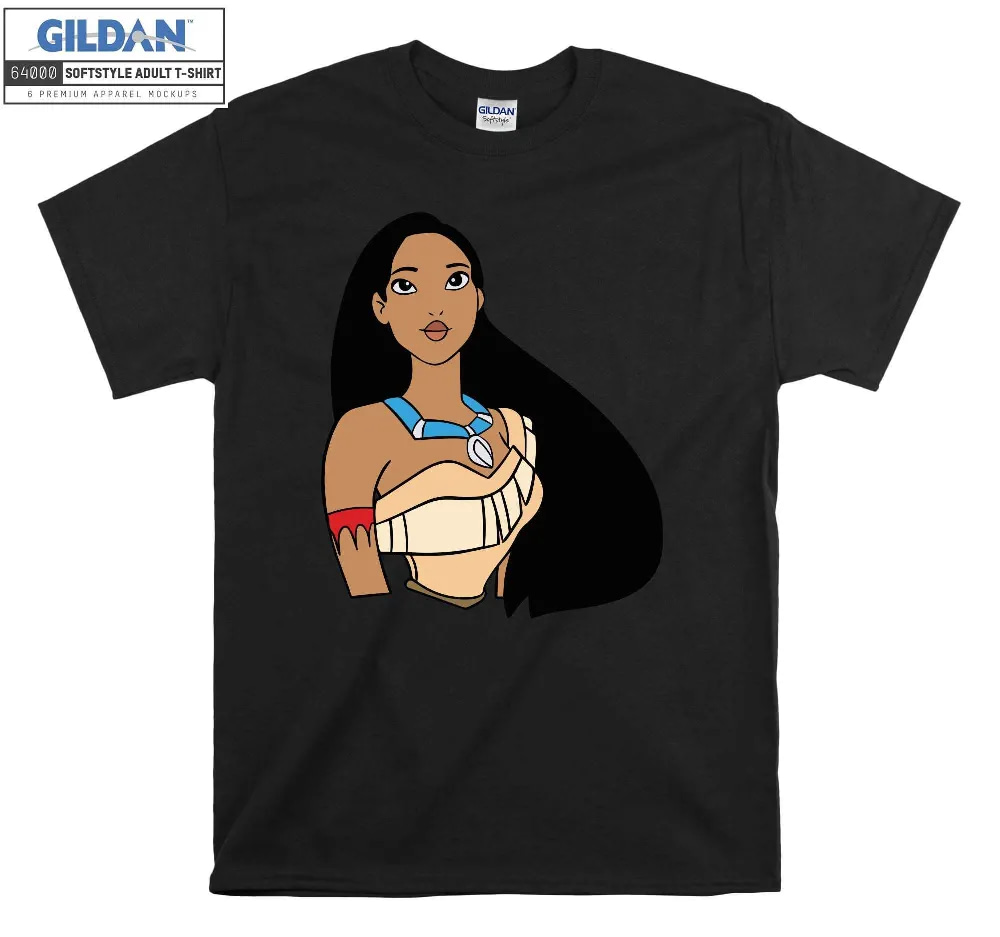 Inktee Store - Disney Princess Cartoon Funny Pocahontas T-Shirt Image
