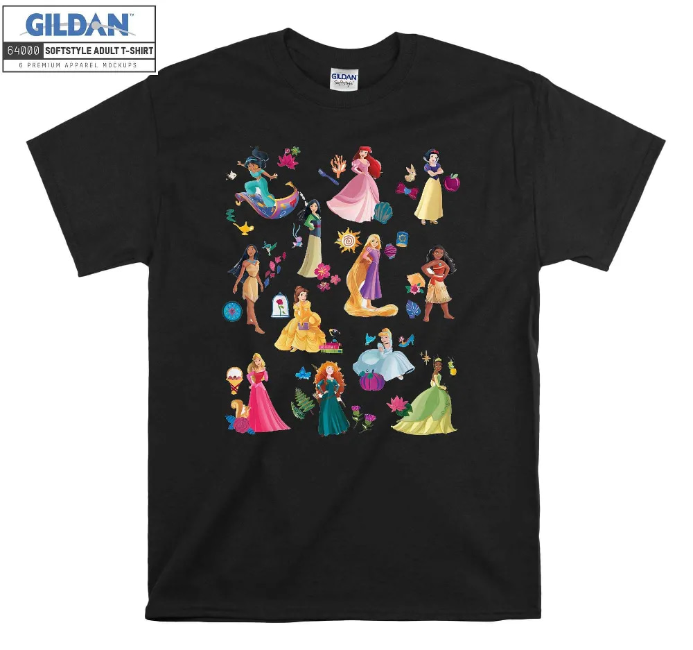 Inktee Store - Disney Princess Magical Print Snow White T-Shirt Image