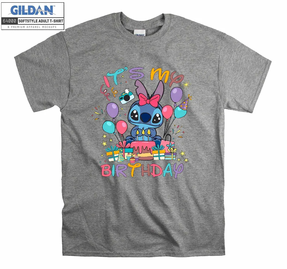 Inktee Store - Disney Stitch It'S My Birthday T-Shirt Image