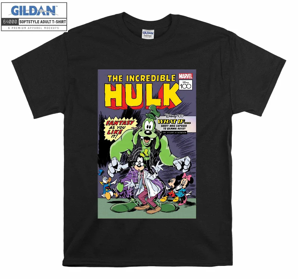 Inktee Store - Disney The Incredible Hulk Figure Marvel T-Shirt Image