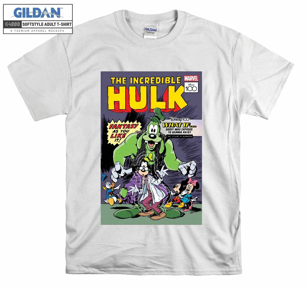 Inktee Store - Disney The Incredible Hulk Figure Marvel T-Shirt Image