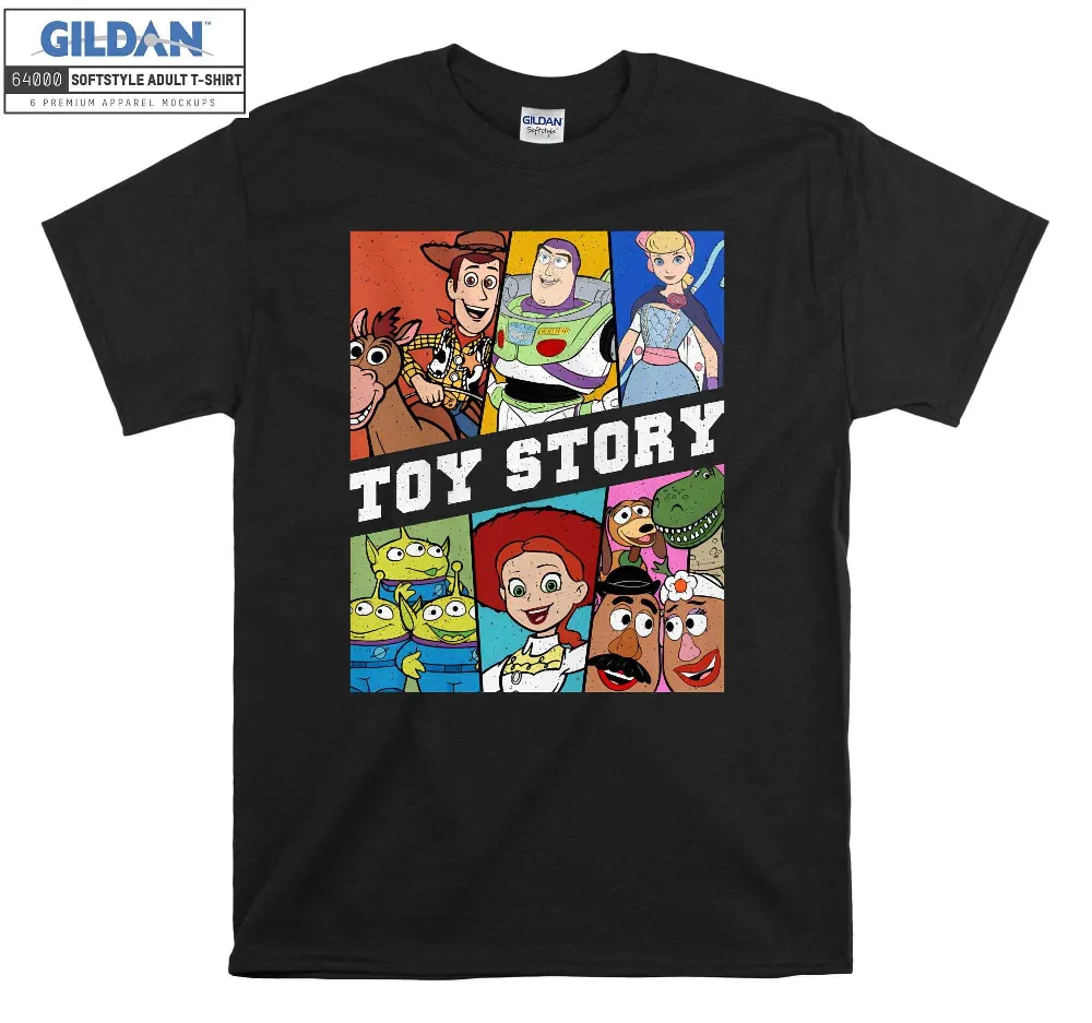 Inktee Store - Disney Toy Story Group Shot Panels Shirt Woody T- Image