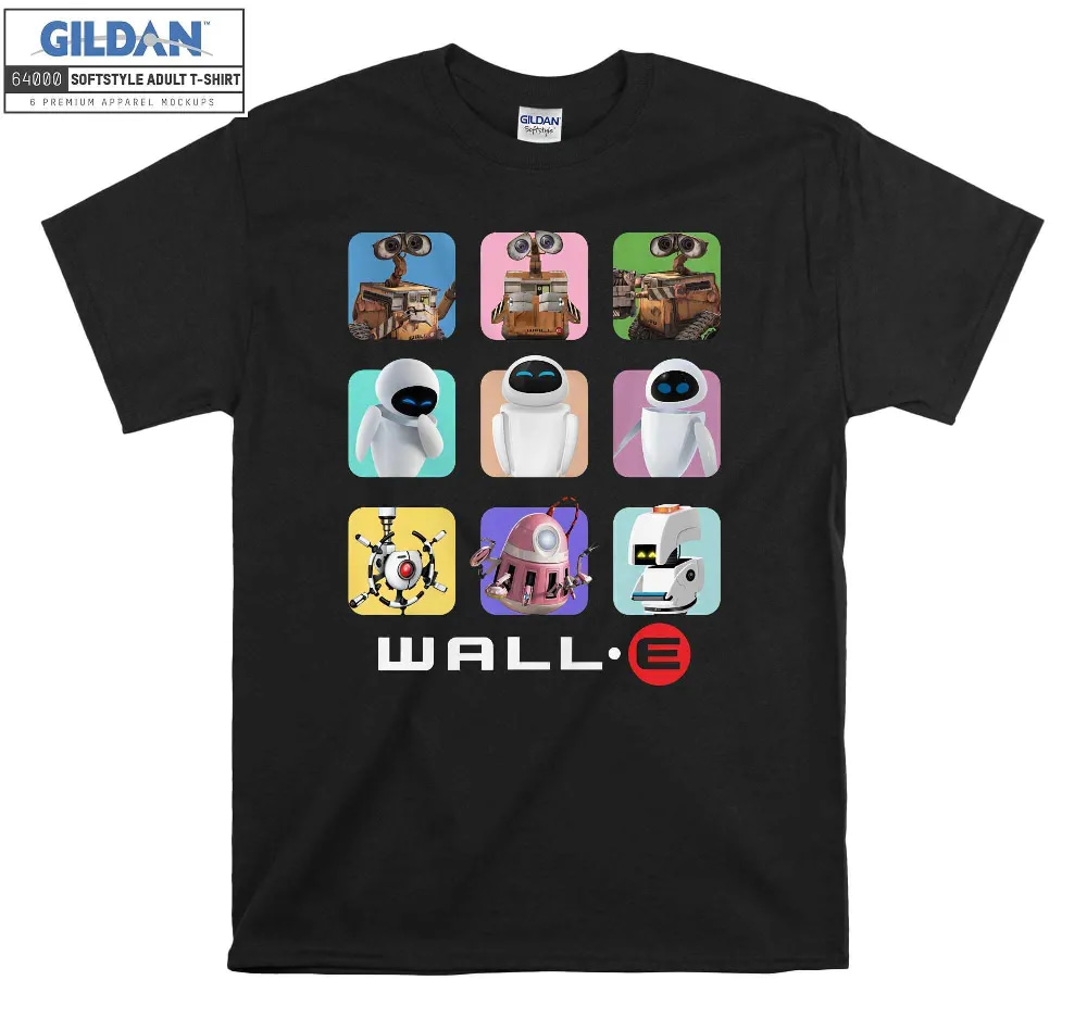 Inktee Store - Disney Wall-E Characters T-Shirt Image