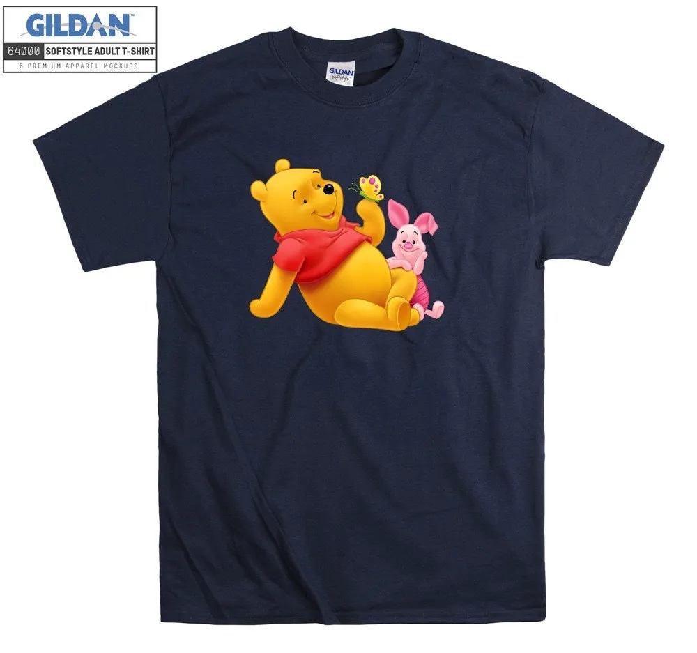 Inktee Store - Disney Winnie The Pooh Bear And Piglet T-Shirt Image