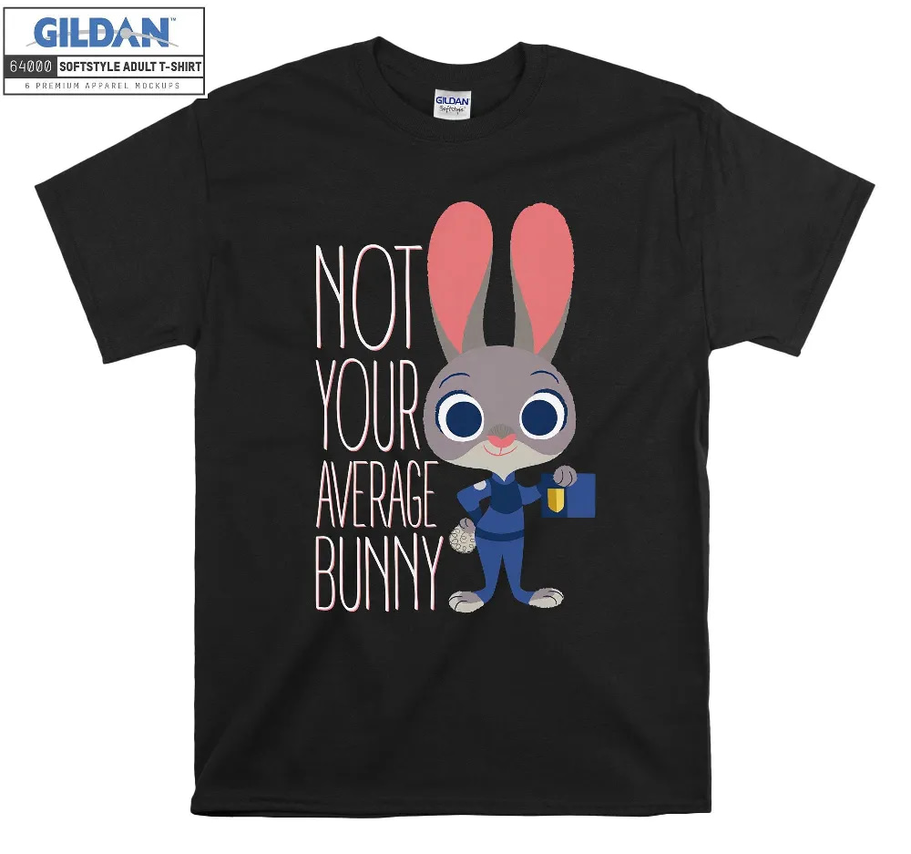 Inktee Store - Disney Zootopia Judy Hopps Average Bunny T-Shirt Image