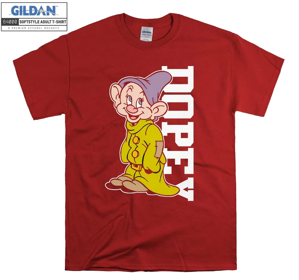 Inktee Store - Dopey Dwarf Cute Face I'M Disney 7 Dwarfs T-Shirt Image