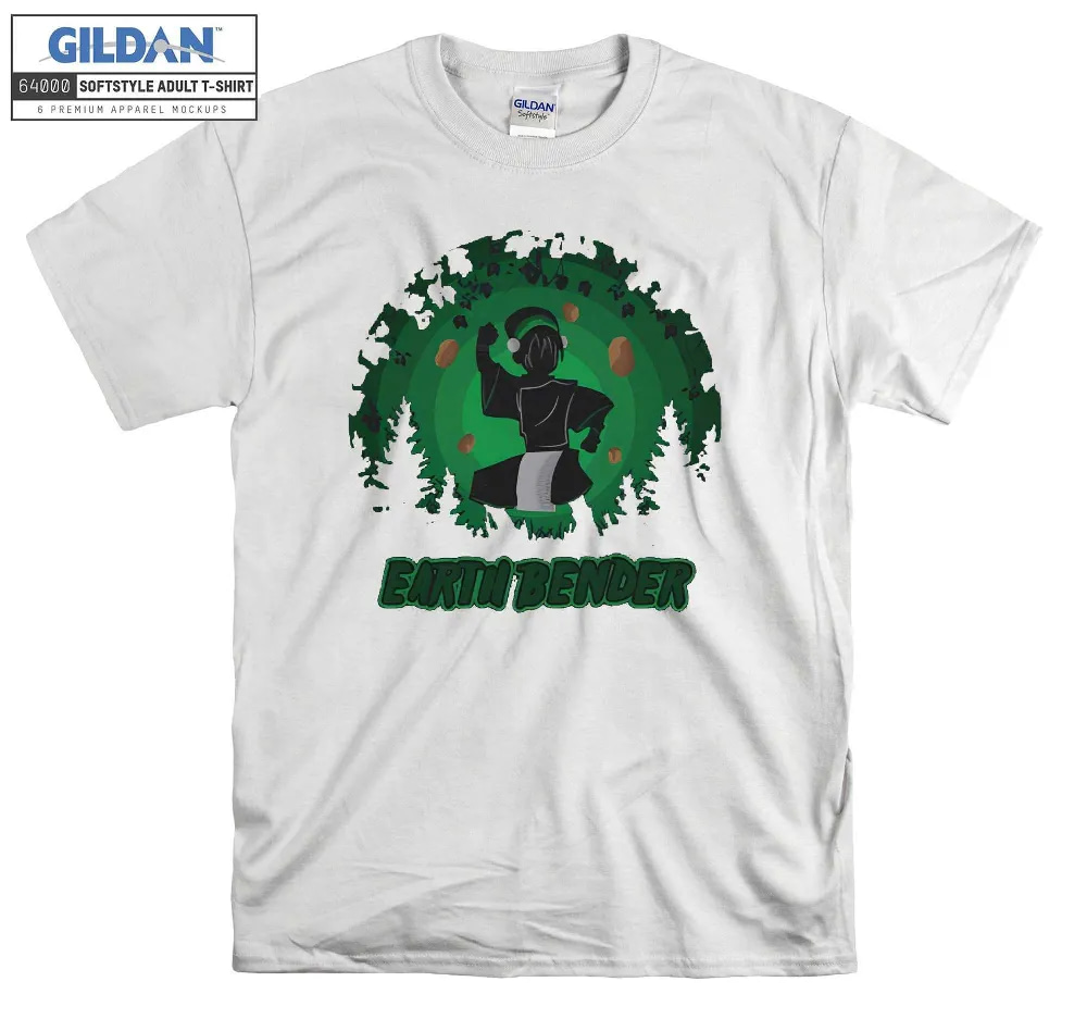 Inktee Store - Earth Bender Anime Collection T-Shirt Image