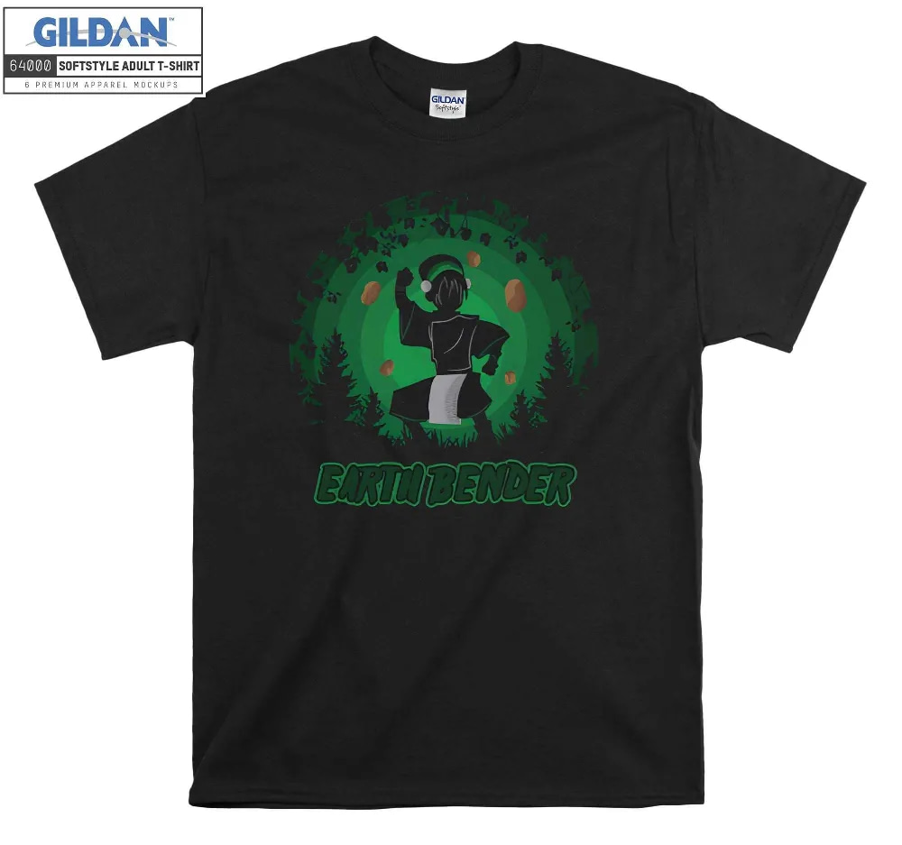 Inktee Store - Earth Bender Anime Collection T-Shirt Image