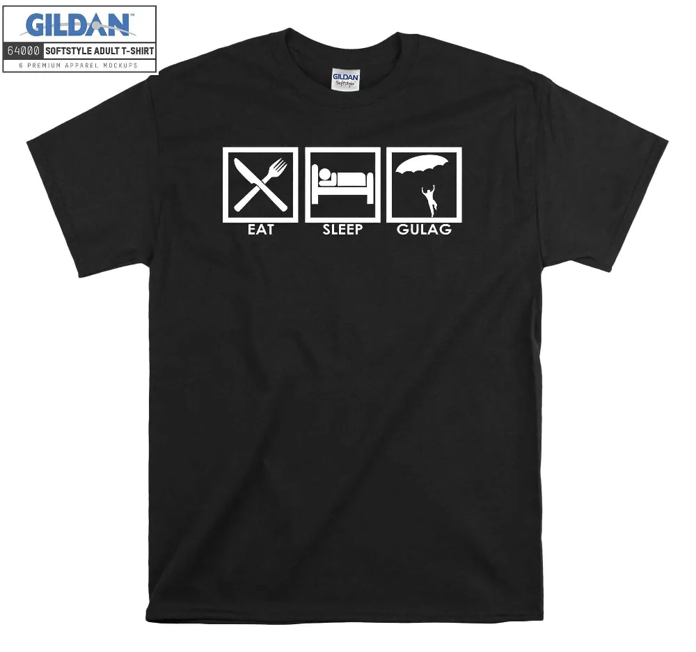 Inktee Store - Eat Sleep Gulag Funny Novelty T-Shirt Image