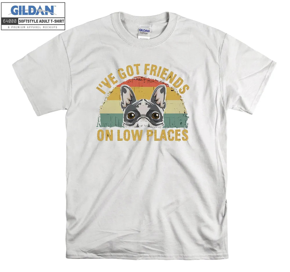 Inktee Store - French Bulldog Tank Top Friends On Low Places T-Shirt Image