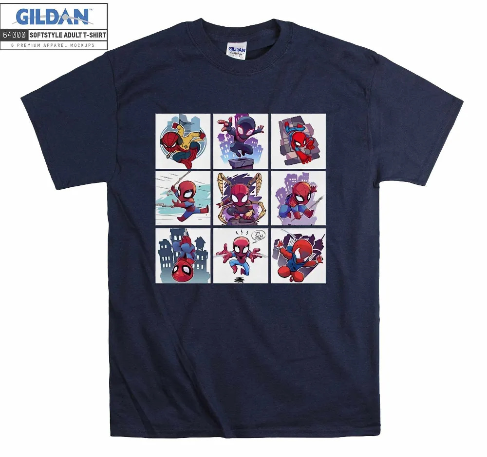Inktee Store - Funny Chibi Spider-Man Avenger Superhero T-Shirt Image