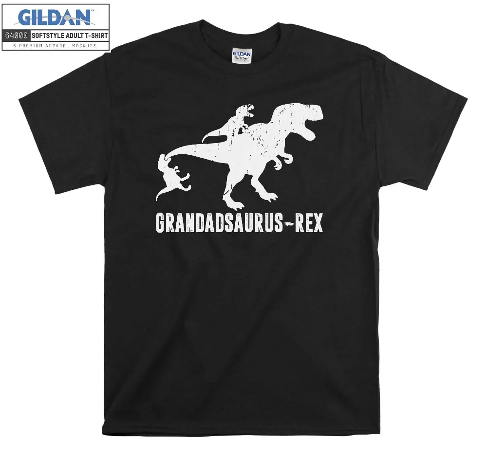 Inktee Store - Grandadsaurus Rex 2 Kids Fun Fathers Day T-Shirt Image