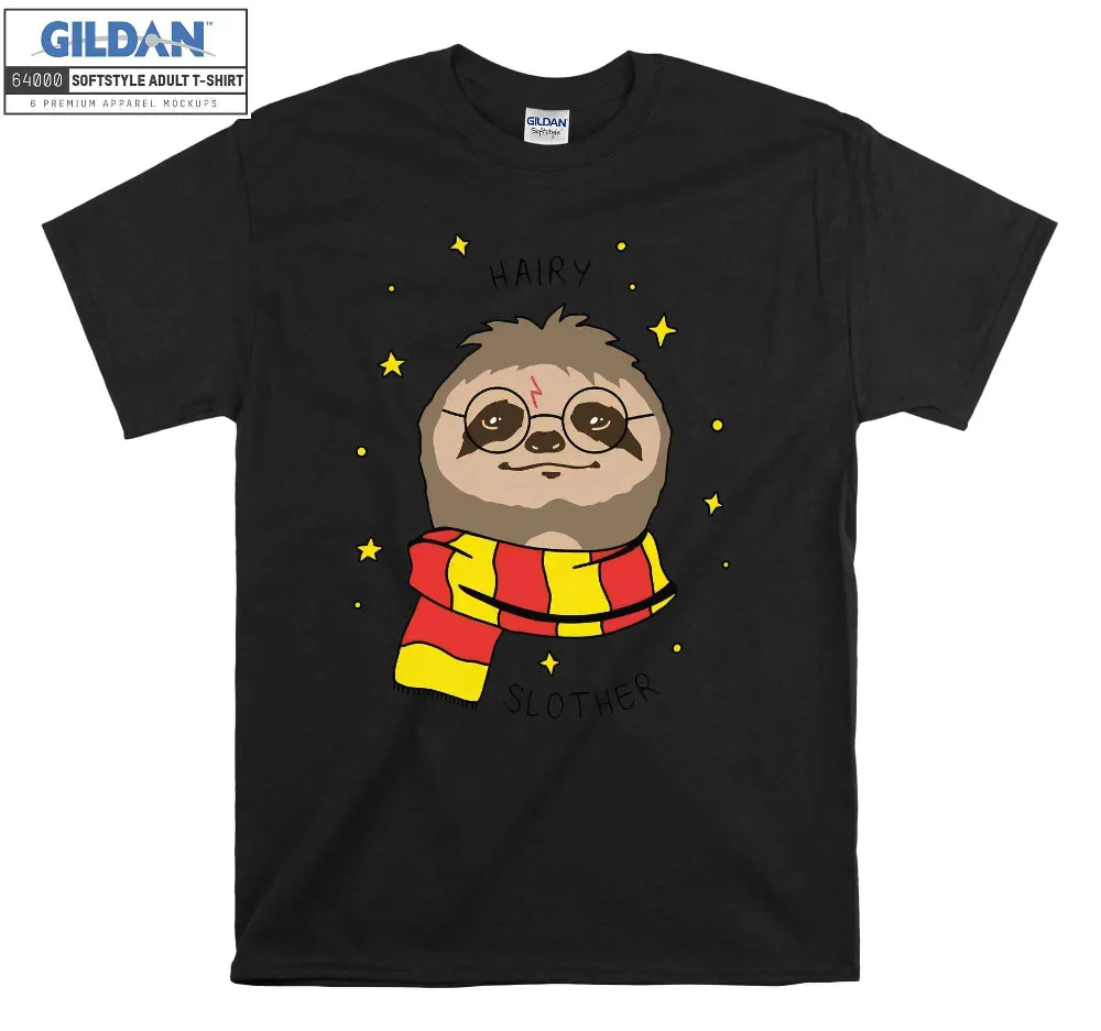 Inktee Store - Hairy Slother Jumper Cute Geek T-Shirt Image