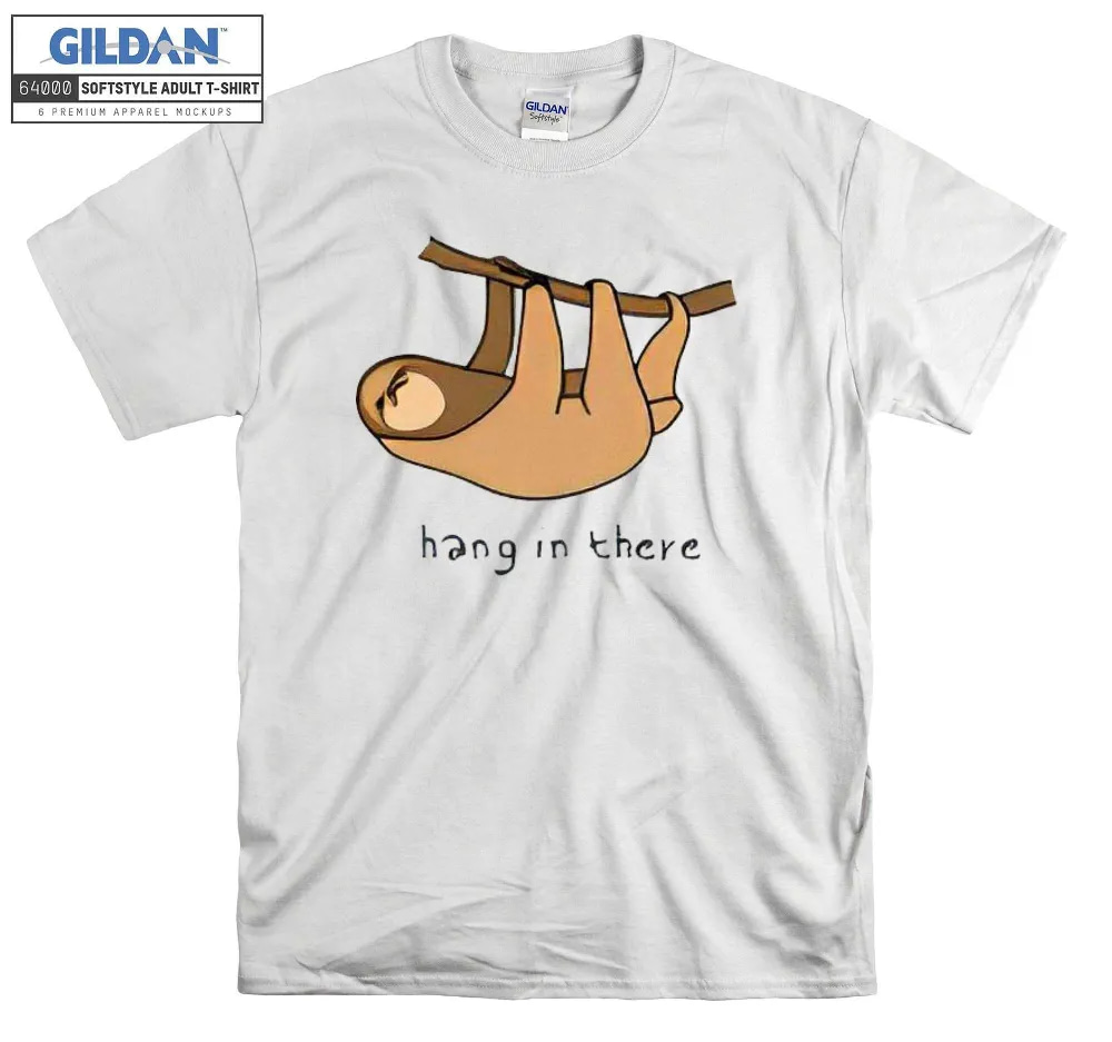 Inktee Store - Hang In There Lazy Animal Funny T-Shirt Image