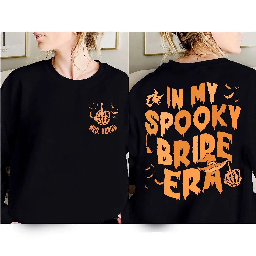 Inktee Store - In My Spooky Bride Era Shirt - Halloween Bride Shirt - Engagement Gift - Halloween Bachelorette Party - Bridal Shower Gift - Wedding Gift Image